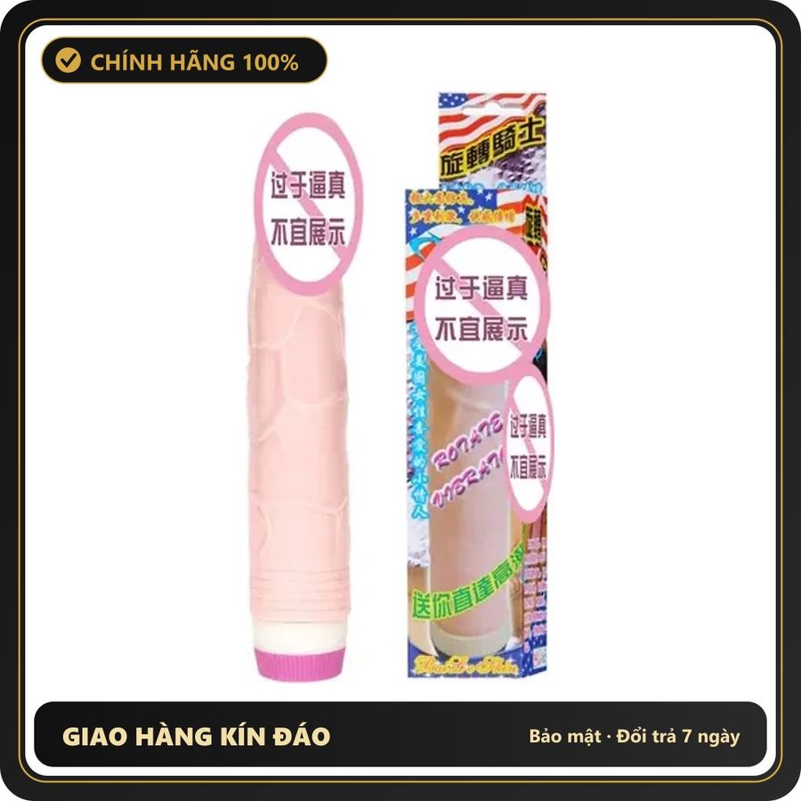 (Che Tên) Dương vật giả có rungHana Giao Nhanh Toàn Quốc - sạc USB, chất liệu an toàn cho da, dễ vệ sinh
