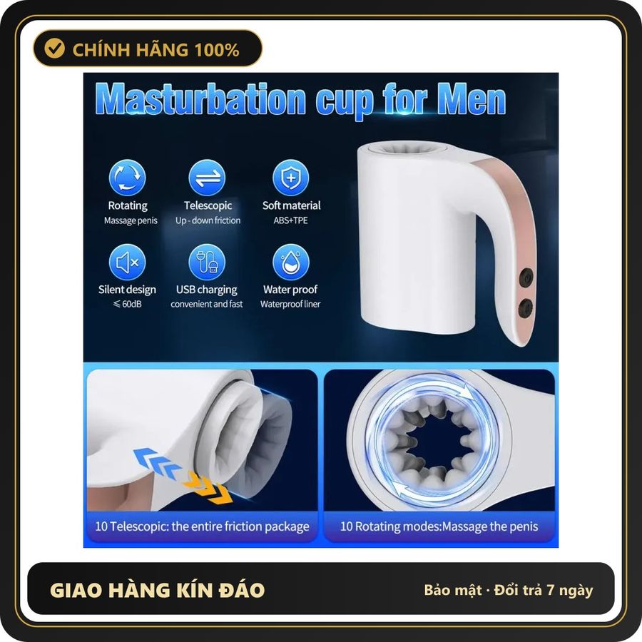 (Che Tên) Âm Đạo Massage Cho Nam Tự Động ThụtHana Hỗ Trợ 24/7