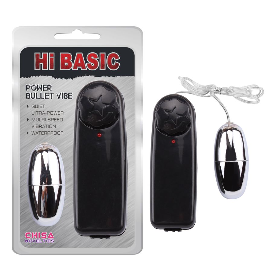 Trứng Rung Chisa Hi-Basic Power Bullet Vibe 1 Đầu chính hãng - chất liệu an toàn cho da, dễ vệ sinh, êm ái khi dùng - giao hàng che tên kín đáo