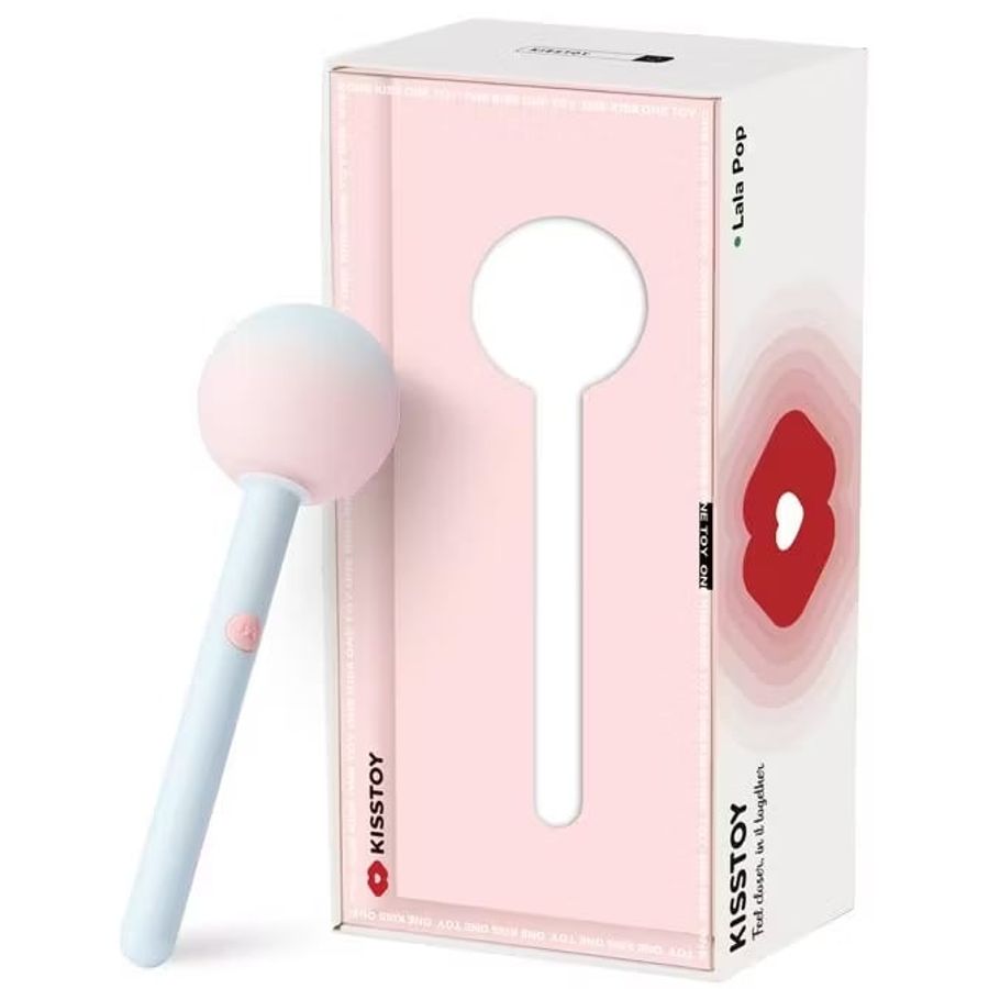 Chày Rung Mini Kisstoy Lala Pop Hình Kẹo Mút chính hãng - sạc USB, silicone mềm mại, chất liệu an toàn cho da - giao hàng che tên kín đáo