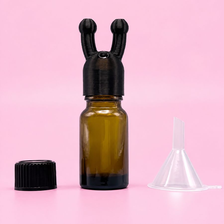 Ống Thủy Tinh Chiết Popper 2 Đầu Hít chính hãng - hàng chuẩn nhập khẩu, nắp kín không bay hơi, dùng được nhiều lần - giao hàng che tên kín đáo
