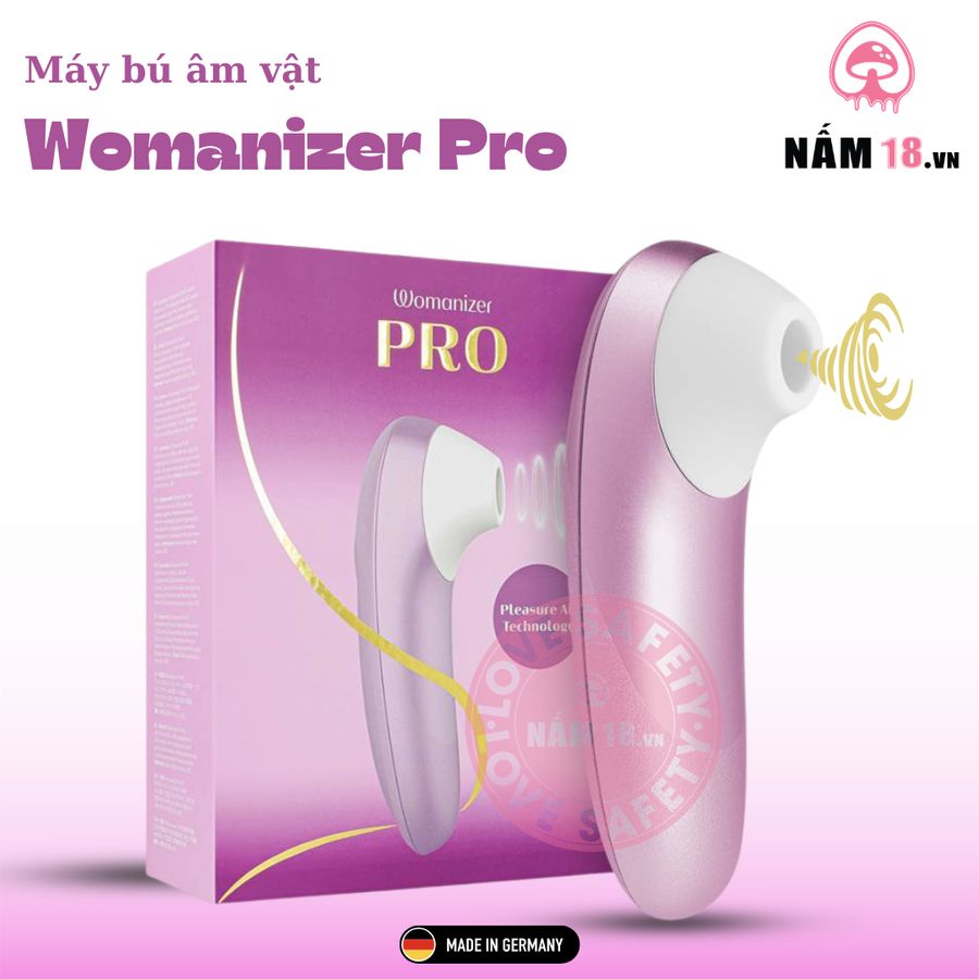 Máy Bú Hút Âm Vật Womanizer Pro chính hãng - 11 mức rung, sạc usb, rung êm không tiếng động - giao hàng che tên kín đáo