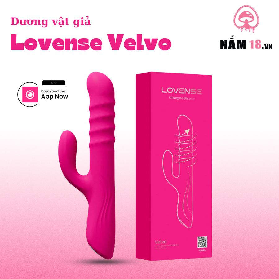 Dương Vật Giả Lovense Velvo Điều Khiển App chính hãng - sạc USB, điều khiển từ xa, chống nước - giao hàng che tên kín đáo
