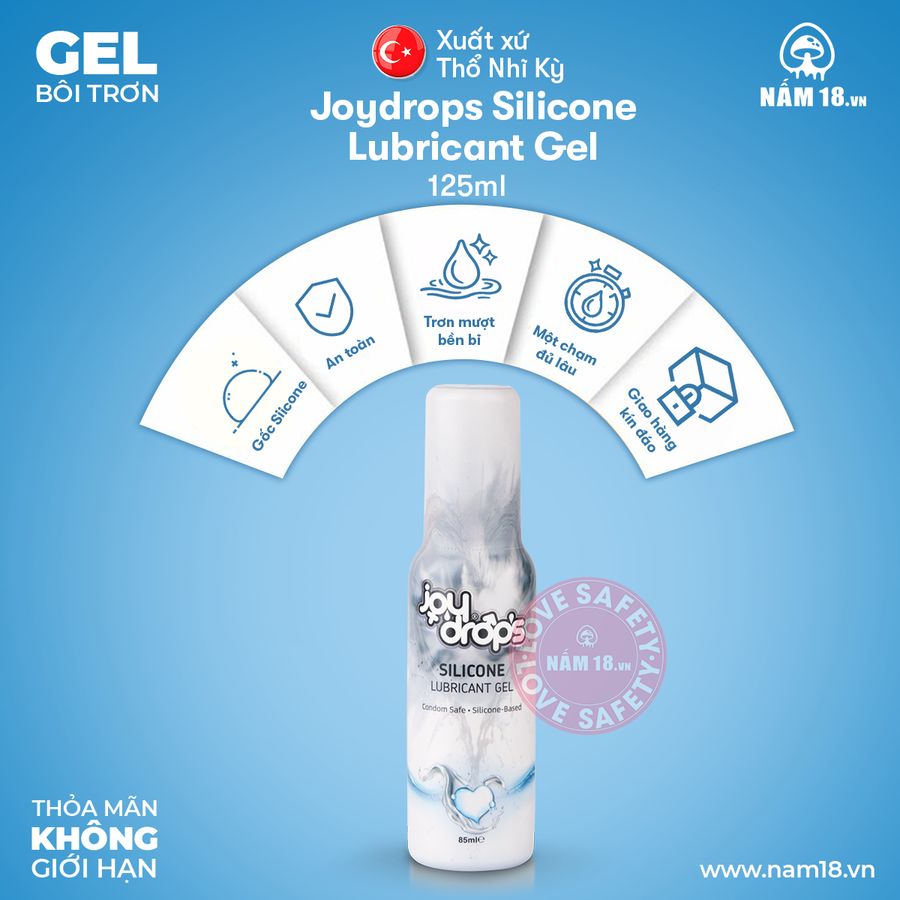 Gel Bôi Trơn Joydrops Silicone Back Door chính hãng - dịu nhẹ an toàn cho da, dễ rửa sạch, dùng được cho mọi loại da - giao hàng che tên kín đáo