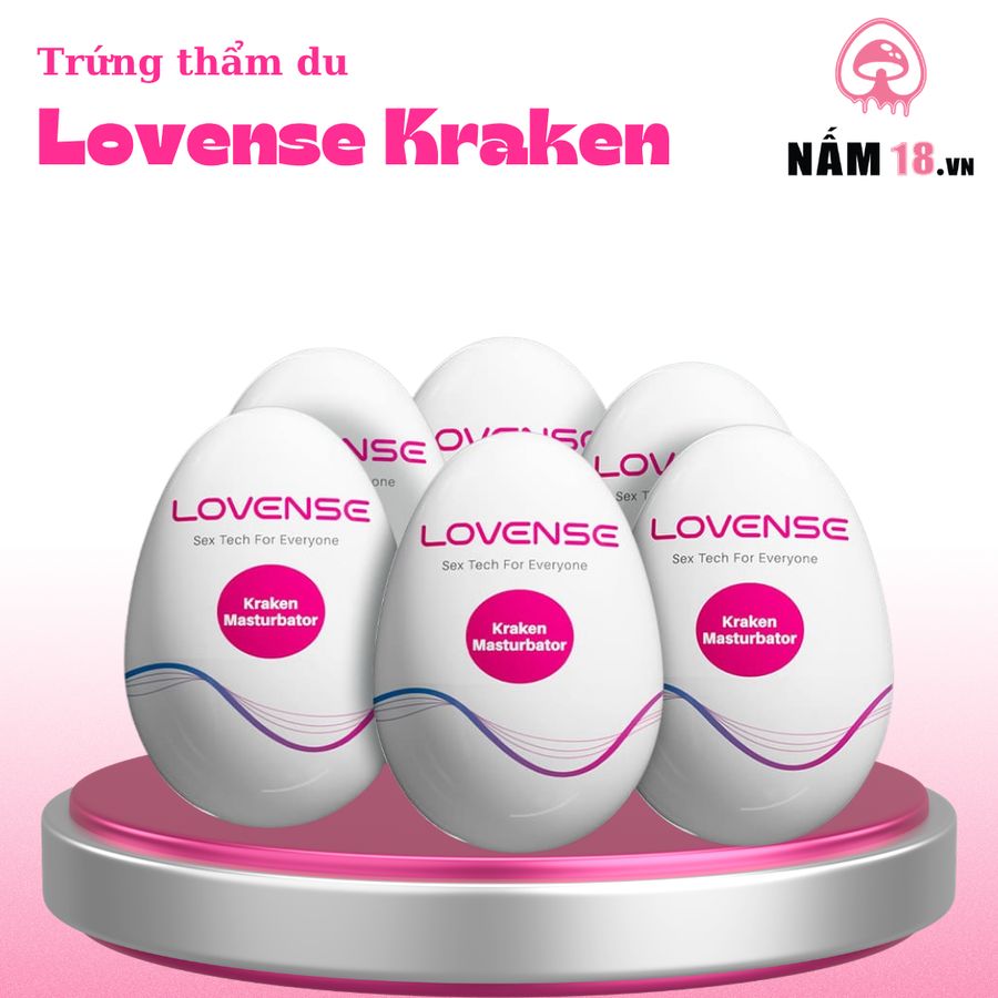 Trứng Lovense Kraken chính hãng - chất liệu an toàn cho da, dễ vệ sinh, êm ái khi dùng - giao hàng che tên kín đáo
