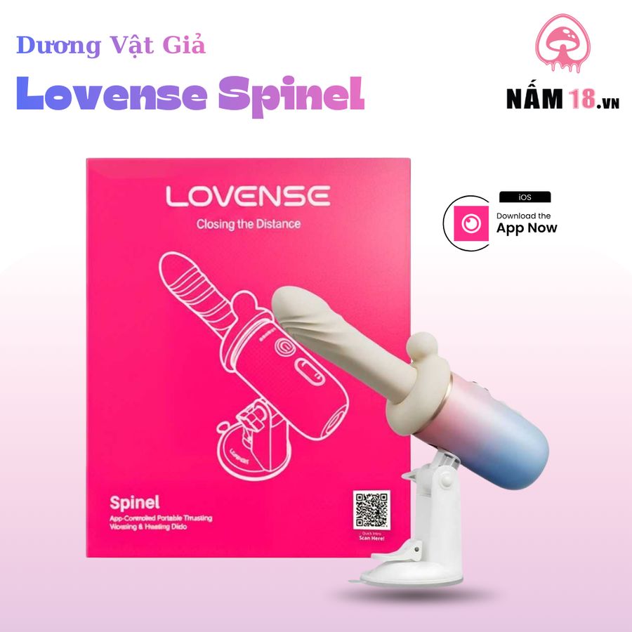 Dương Vật Giả Lovense Spinel Điều Khiển App chính hãng - chất liệu an toàn cho da, dễ vệ sinh, êm ái khi dùng - giao hàng che tên kín đáo
