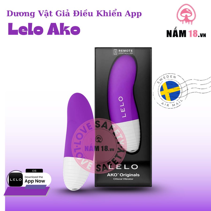 Trứng Rung Lelo Ako Điều Khiển App chính hãng - 4 chế độ rung, sạc USB, chống nước - giao hàng che tên kín đáo