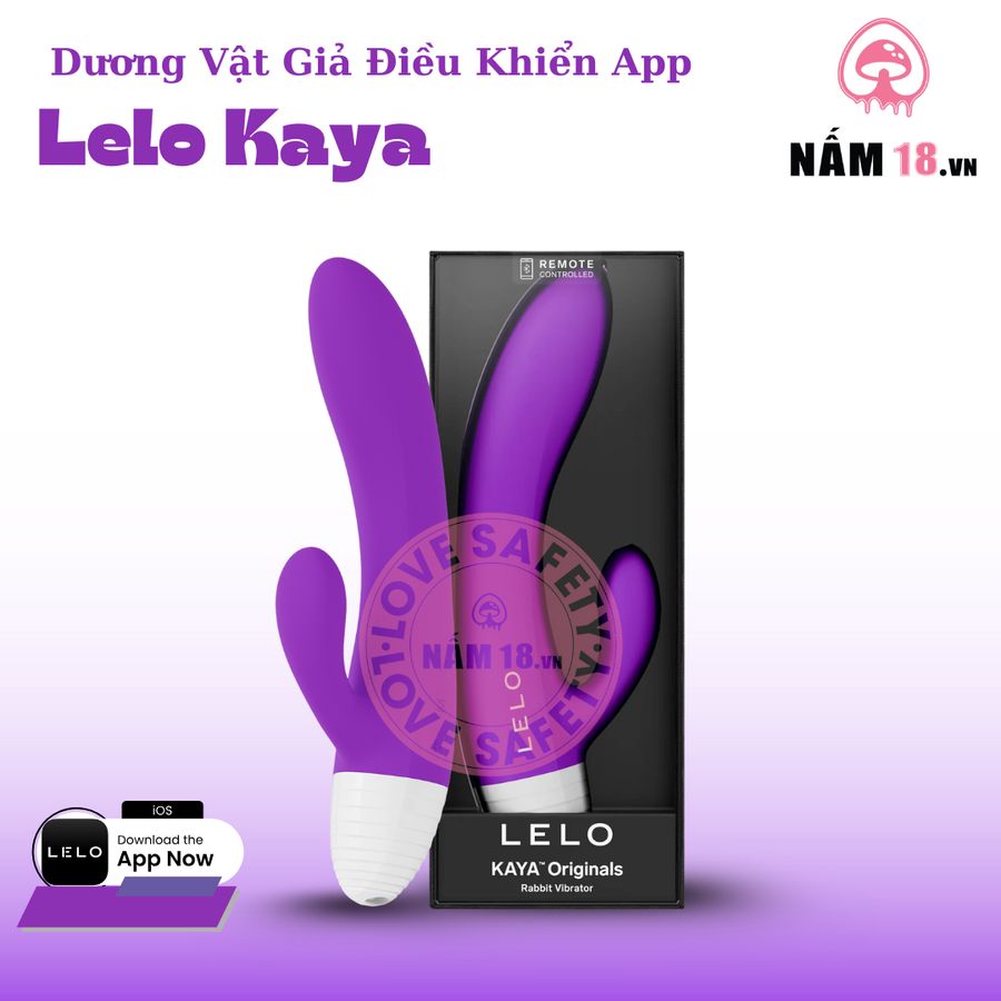 Dương Vật Giả Lelo Kaya Điều Khiển App chính hãng - chất liệu an toàn cho da, dễ vệ sinh, êm ái khi dùng - giao hàng che tên kín đáo