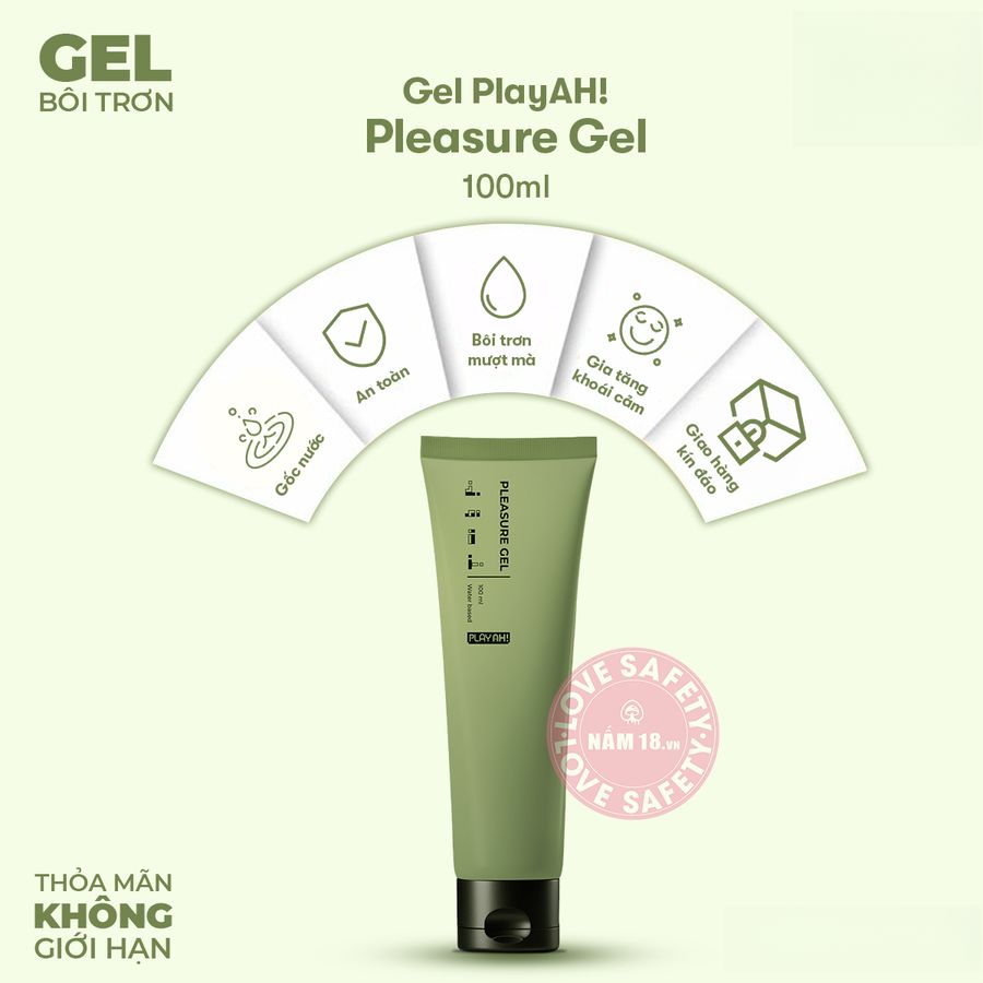 Gel Bôi Trơn PlayAh Basic Gốc Nước chính hãng - gốc nước không dính rít, dịu nhẹ an toàn cho da, dễ rửa sạch - giao hàng che tên kín đáo