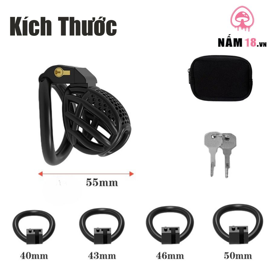 Khóa Dương Vật Nhựa Ổ Khóa Chìm KN60 Size M chính hãng - chất liệu an toàn cho da, dễ vệ sinh, êm ái khi dùng - giao hàng che tên kín đáo