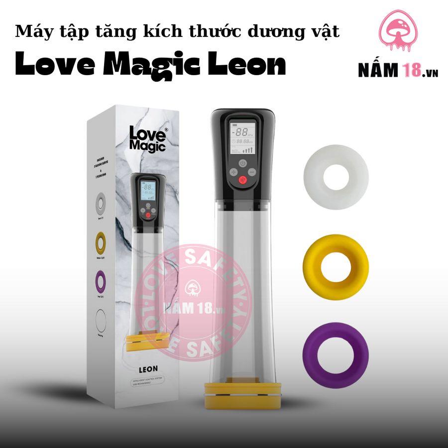 Máy Tập Tăng Kích Thước Dương Vật Tự Động Love Magic Leon chính hãng - hàng chuẩn nguồn gốc rõ ràng, hạn dùng in rõ trên hộp, đóng gói kín đáo - giao hàng che tên kín đáo