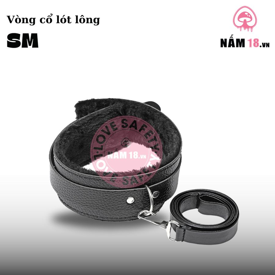 Vòng Cổ Da SM Lót Lông chính hãng - chất liệu an toàn cho da, dễ vệ sinh, êm ái khi dùng - giao hàng che tên kín đáo