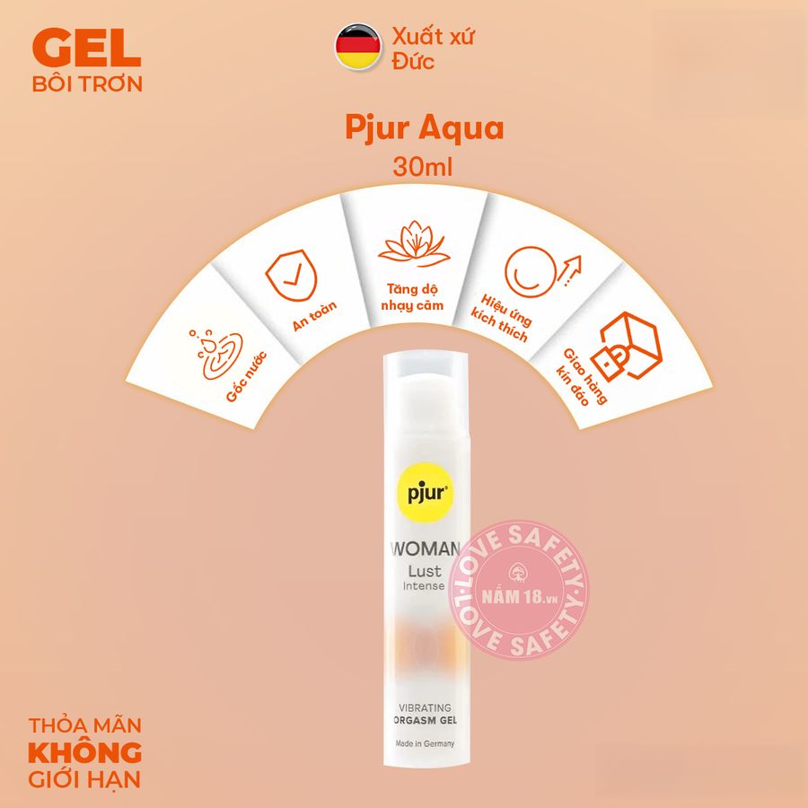 Gel Bôi Trơn Tăng Khoái Cảm Pjur Woman Lust Intense chính hãng - dịu nhẹ an toàn cho da, dễ rửa sạch, dùng được cho mọi loại da - giao hàng che tên kín đáo
