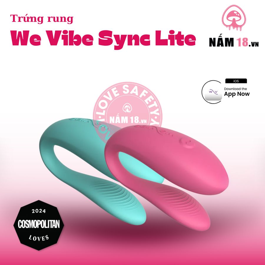 Trứng Rung We Vibe Sync Lite Điều Khiển App chính hãng - chất liệu an toàn cho da, dễ vệ sinh, êm ái khi dùng - giao hàng che tên kín đáo