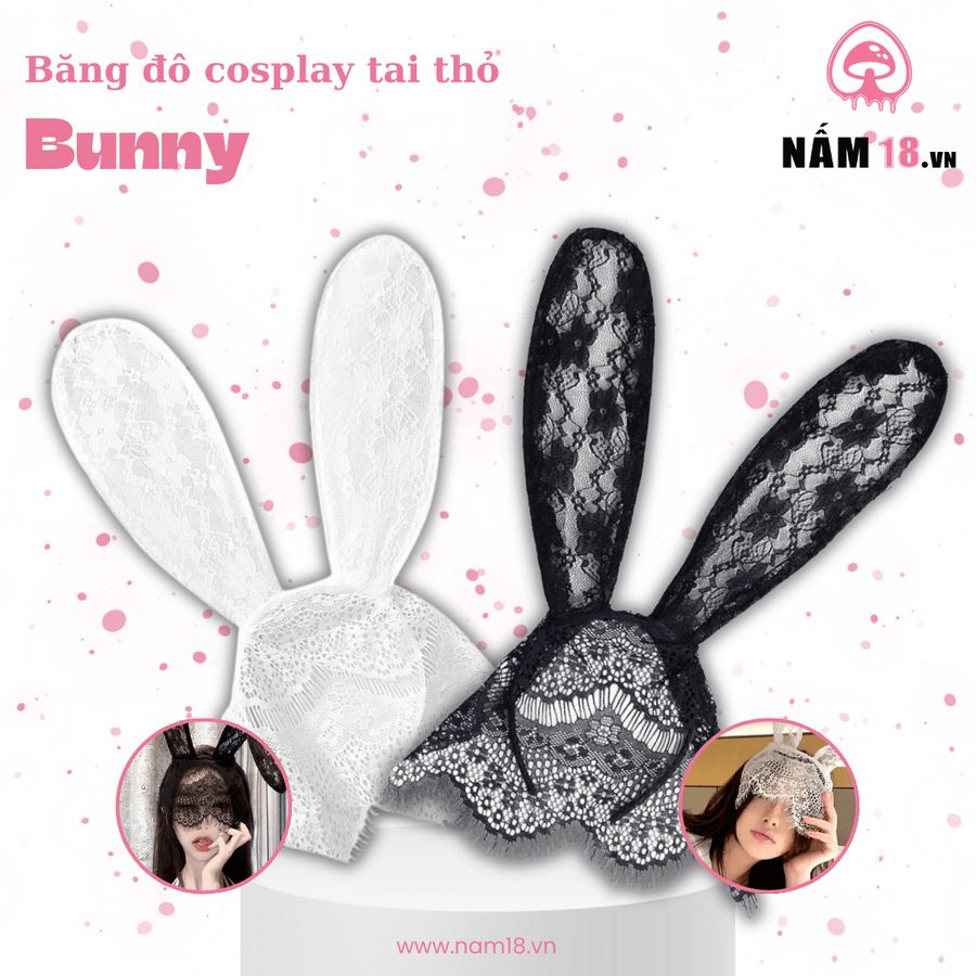 Băng Đô Cosplay Tai Thỏ Bunny chính hãng - chất vải mềm mát, đường may tỉ mỉ, tôn dáng quyến rũ - giao hàng che tên kín đáo