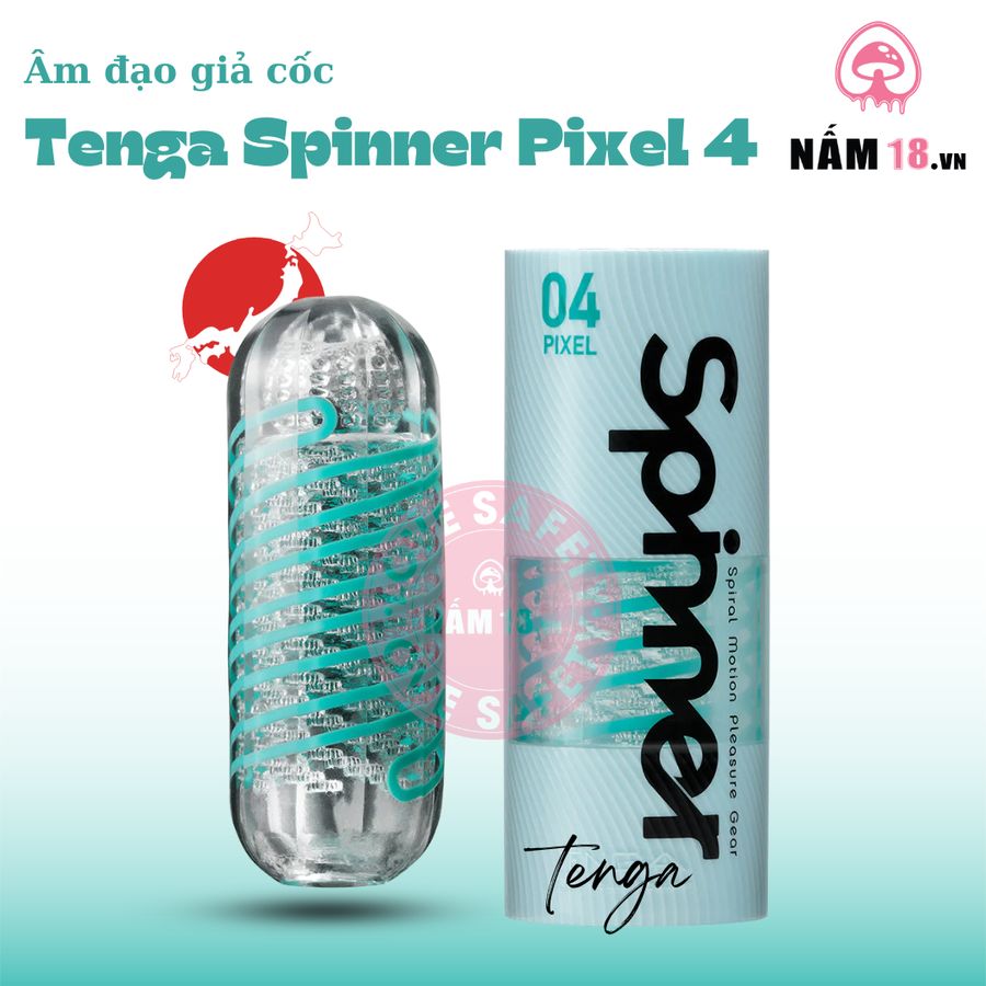 Âm Đạo Giả Cốc Tenga Spinner Pixel 4 chính hãng - chất liệu an toàn cho da, dễ vệ sinh, êm ái khi dùng - giao hàng che tên kín đáo