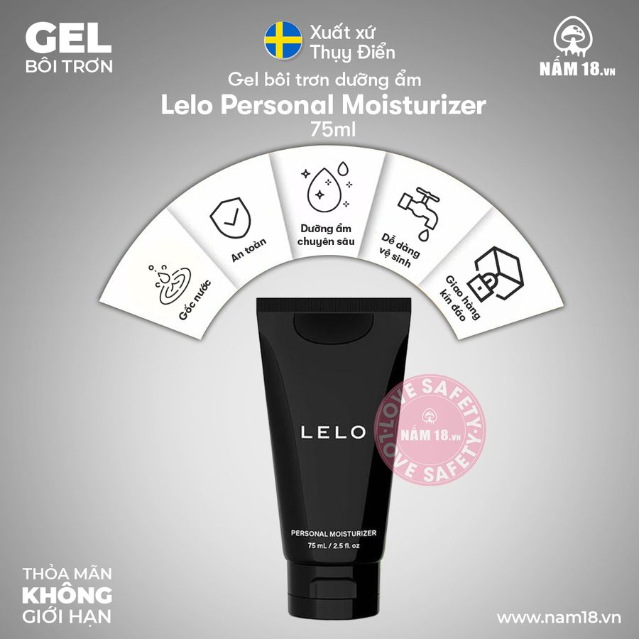 Gel Bôi Trơn Dưỡng Ẩm Lelo Personal Moisturizer chính hãng - có dưỡng ẩm, dịu nhẹ an toàn cho da, dễ rửa sạch - giao hàng che tên kín đáo