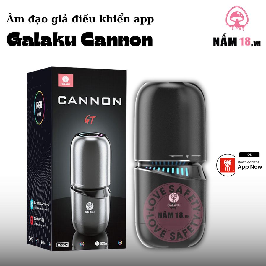 Âm Đạo Giả Galaku Cannon Điều Khiển App chính hãng - chất liệu an toàn cho da, dễ vệ sinh, êm ái khi dùng - giao hàng che tên kín đáo