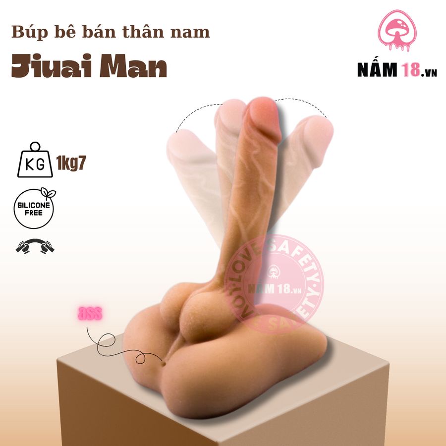 Búp Bê Bán Thân Nam Jiuai Man chính hãng - chất liệu an toàn cho da, dễ vệ sinh, êm ái khi dùng - giao hàng che tên kín đáo