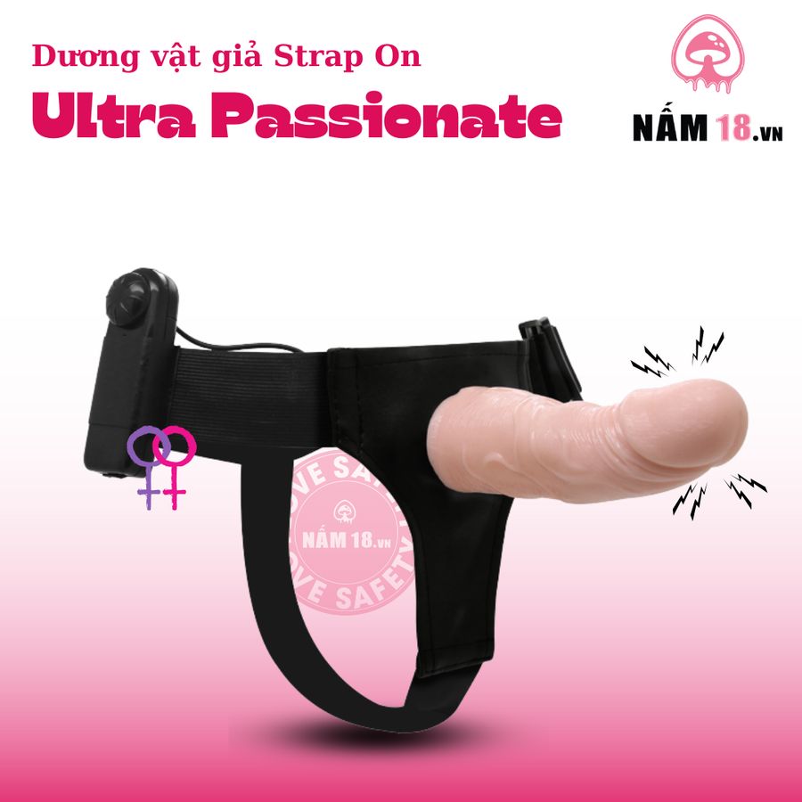 Dương Vật Giả Strap On Ultra Passionate chính hãng - chất liệu an toàn cho da, dễ vệ sinh, êm ái khi dùng - giao hàng che tên kín đáo
