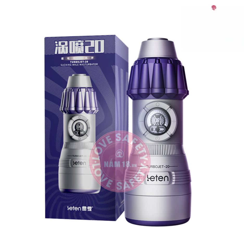 Âm Đạo Giả Leten Turbojet 10 Chế Độ chính hãng - chất liệu an toàn cho da, dễ vệ sinh, êm ái khi dùng - giao hàng che tên kín đáo