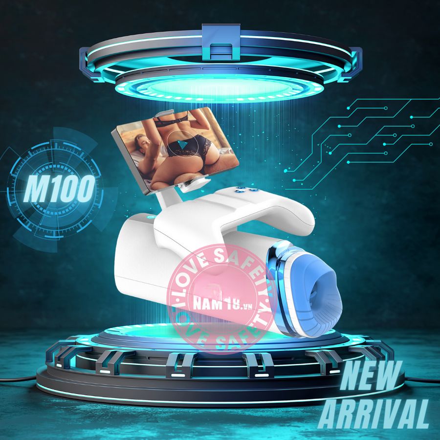 Âm Đạo Giả M100 Pro Rung Sục 7 Chế Độ chính hãng - 7 chế độ rung, chất liệu an toàn cho da, dễ vệ sinh - giao hàng che tên kín đáo