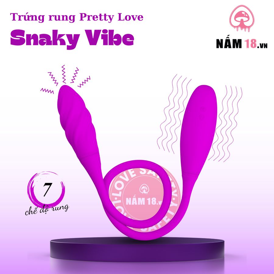 Trứng Rung Pretty Love Snaky chính hãng - chất liệu an toàn cho da, dễ vệ sinh, êm ái khi dùng - giao hàng che tên kín đáo