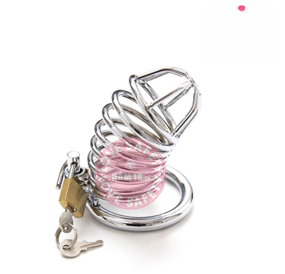 Khóa Dương Vật Inox Lưới Có Ổ Khóa Rời K2 chính hãng - chất liệu an toàn cho da, dễ vệ sinh, êm ái khi dùng - giao hàng che tên kín đáo