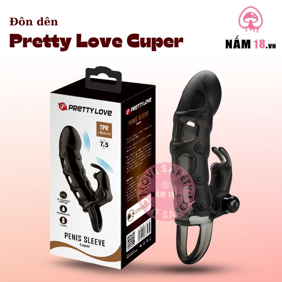Đôn Dên Pretty Love Cuper Rung Nhánh Đầu Chống Tuột chính hãng - chất liệu an toàn cho da, dễ vệ sinh, êm ái khi dùng - giao hàng che tên kín đáo