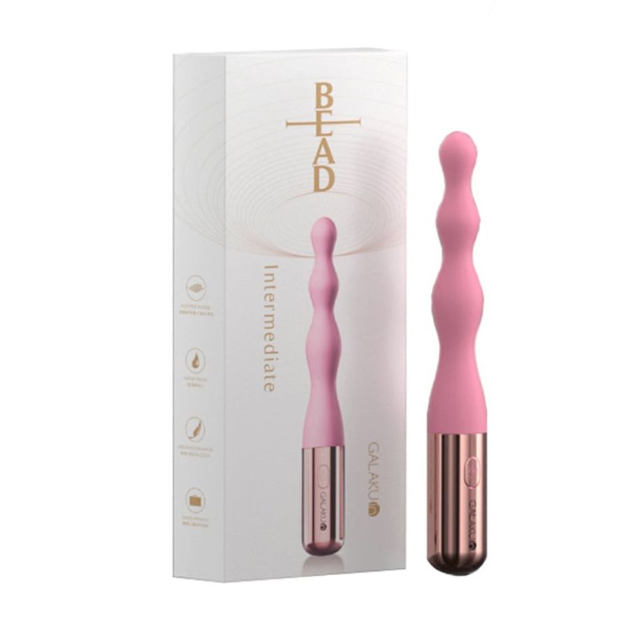 Que Rung Hậu Môn Galaku Bead 10 Chế Độ Rung chính hãng - sạc USB, silicone mềm mại, chất liệu an toàn cho da - giao hàng che tên kín đáo