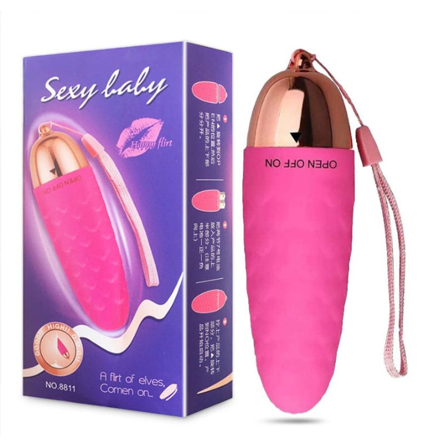 Trứng Rung Sexy Baby Rung chính hãng - chất liệu an toàn cho da, dễ vệ sinh, êm ái khi dùng - giao hàng che tên kín đáo