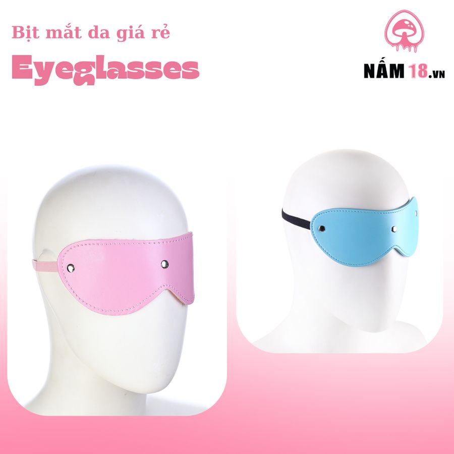 Bịt Mắt Da Eyeglasses chính hãng - chất liệu an toàn cho da, dễ vệ sinh, êm ái khi dùng - giao hàng che tên kín đáo