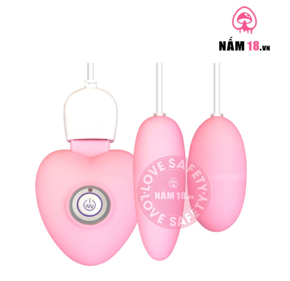 Trứng Rung MizzZee 2 Đầu Rung Đa Chế Độ chính hãng - chất liệu an toàn cho da, dễ vệ sinh, êm ái khi dùng - giao hàng che tên kín đáo