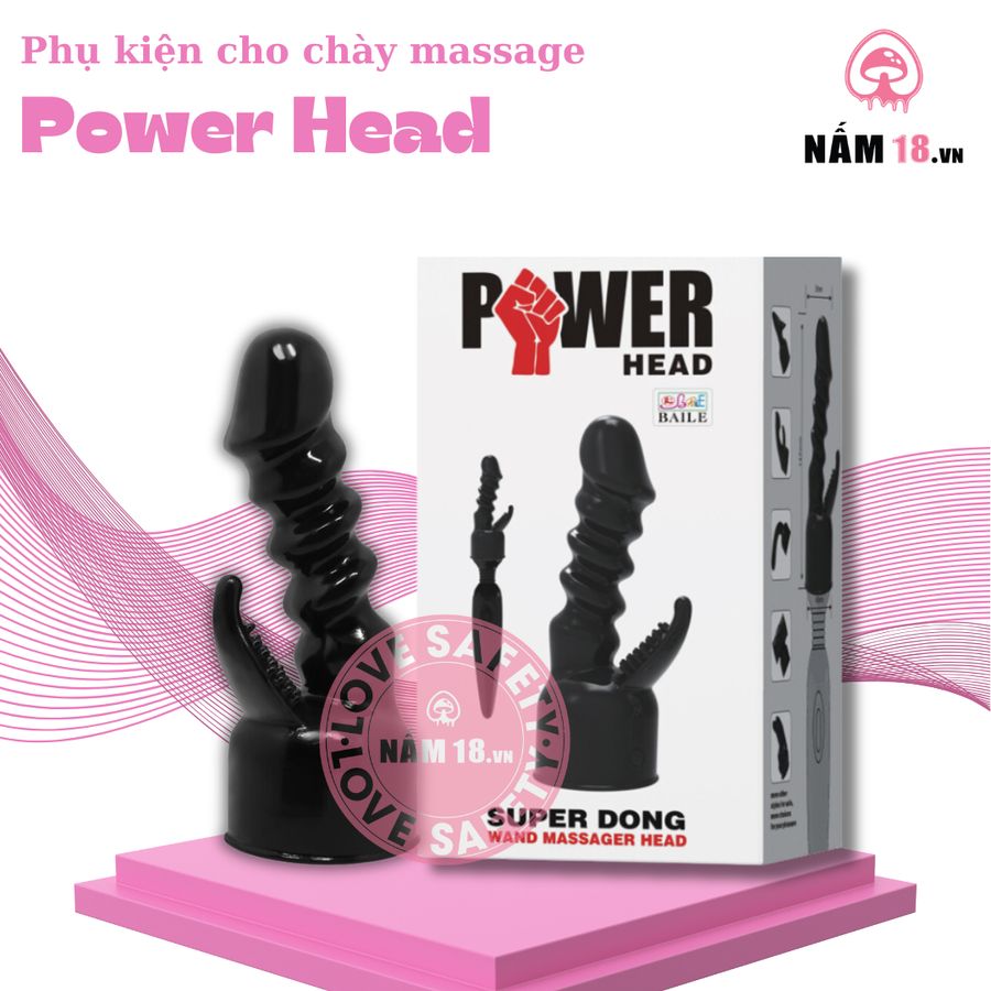 Phụ Kiện Dành Cho Chày Massage Power Head chính hãng - silicone mềm, chất liệu an toàn cho da, dễ vệ sinh - giao hàng che tên kín đáo