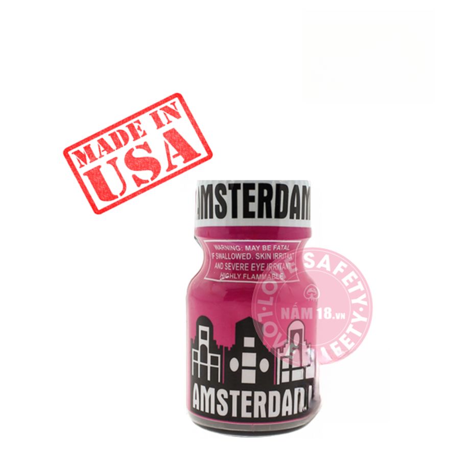 Popper Amsterdam Amsterdam Pink - Chai 10ml chính hãng - hàng chuẩn nhập khẩu, nắp kín không bay hơi, dùng được nhiều lần - giao hàng che tên kín đáo