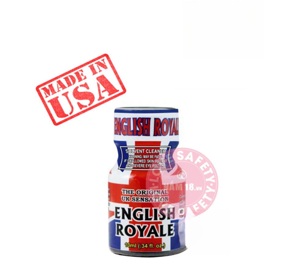 Popper English Royale chính hãng - hàng chuẩn nhập khẩu, nắp kín không bay hơi, dùng được nhiều lần - giao hàng che tên kín đáo