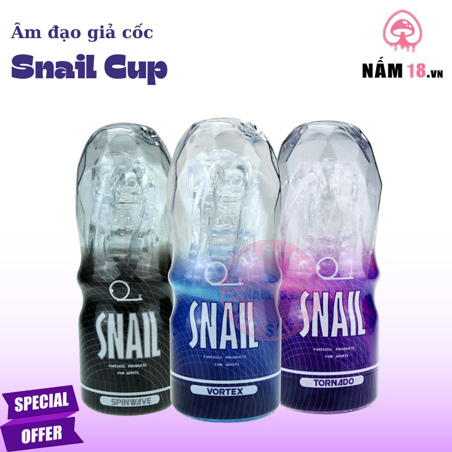 Âm Đạo Giả Cốc Snail Cup chính hãng - chất liệu an toàn cho da, dễ vệ sinh, êm ái khi dùng - giao hàng che tên kín đáo