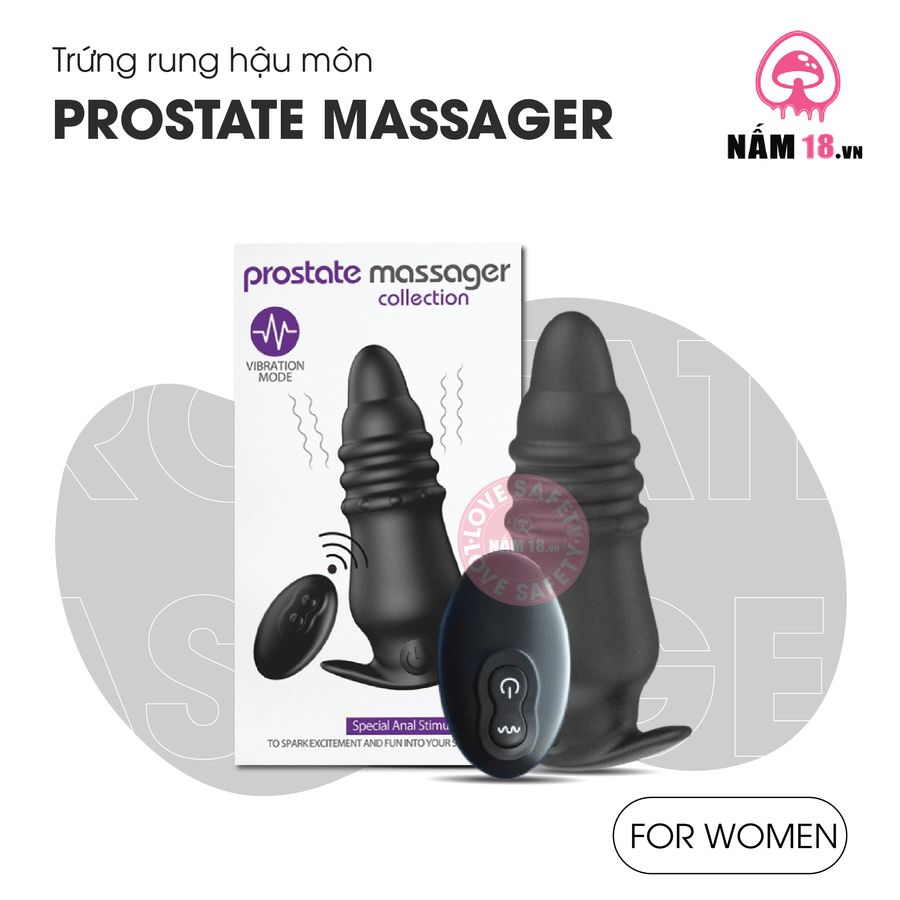 Máy Rung Hậu Môn Prostate Massager 12 Chế Độ Rung chính hãng - chất liệu an toàn cho da, dễ vệ sinh, êm ái khi dùng - giao hàng che tên kín đáo