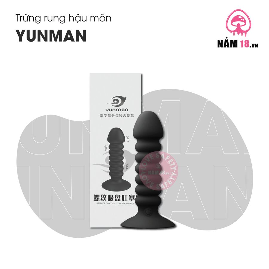 Trứng Rung Kích Thích Hậu Môn Yunman 10 Chế Độ Rung chính hãng - chất liệu an toàn cho da, dễ vệ sinh, êm ái khi dùng - giao hàng che tên kín đáo