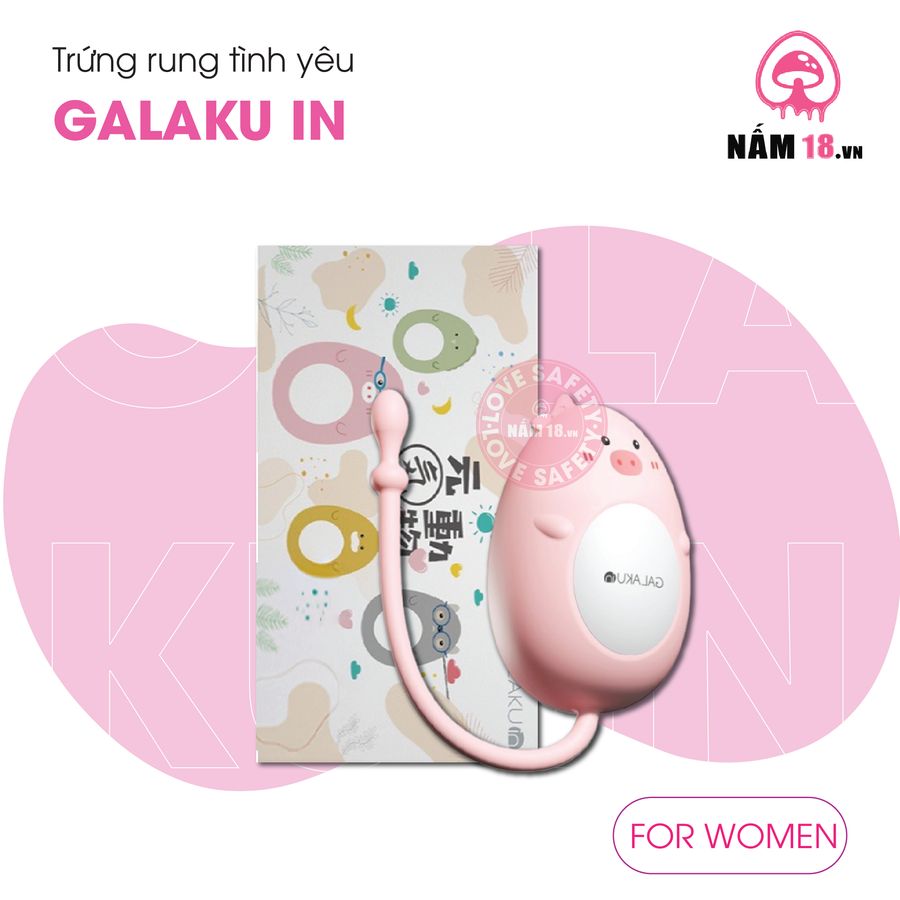 Trứng Rung Galaku Hình Thú Đa Chế Độ Rung chính hãng - chất liệu an toàn cho da, dễ vệ sinh, êm ái khi dùng - giao hàng che tên kín đáo