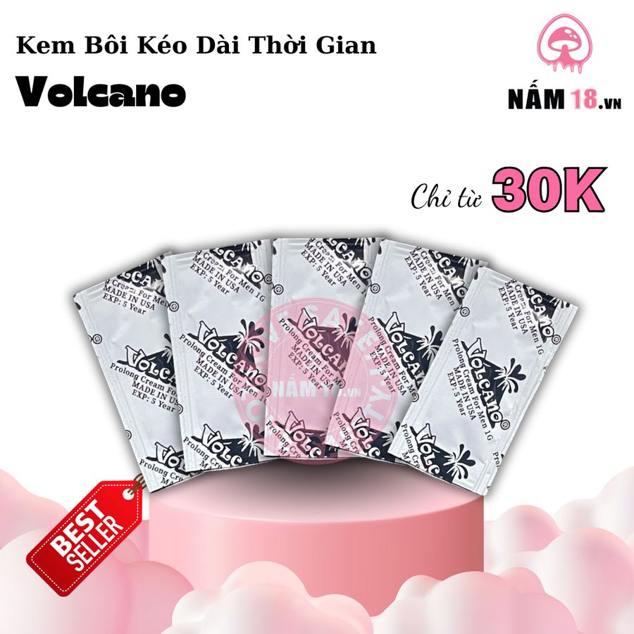 Kem Bôi Kéo Dài Thời Gian Volcano 14% - Tuýp 1gr chính hãng - thấm nhanh không nhờn rít, dùng trước khi quan hệ, nhỏ gọn dễ mang theo - giao hàng che tên kín đáo