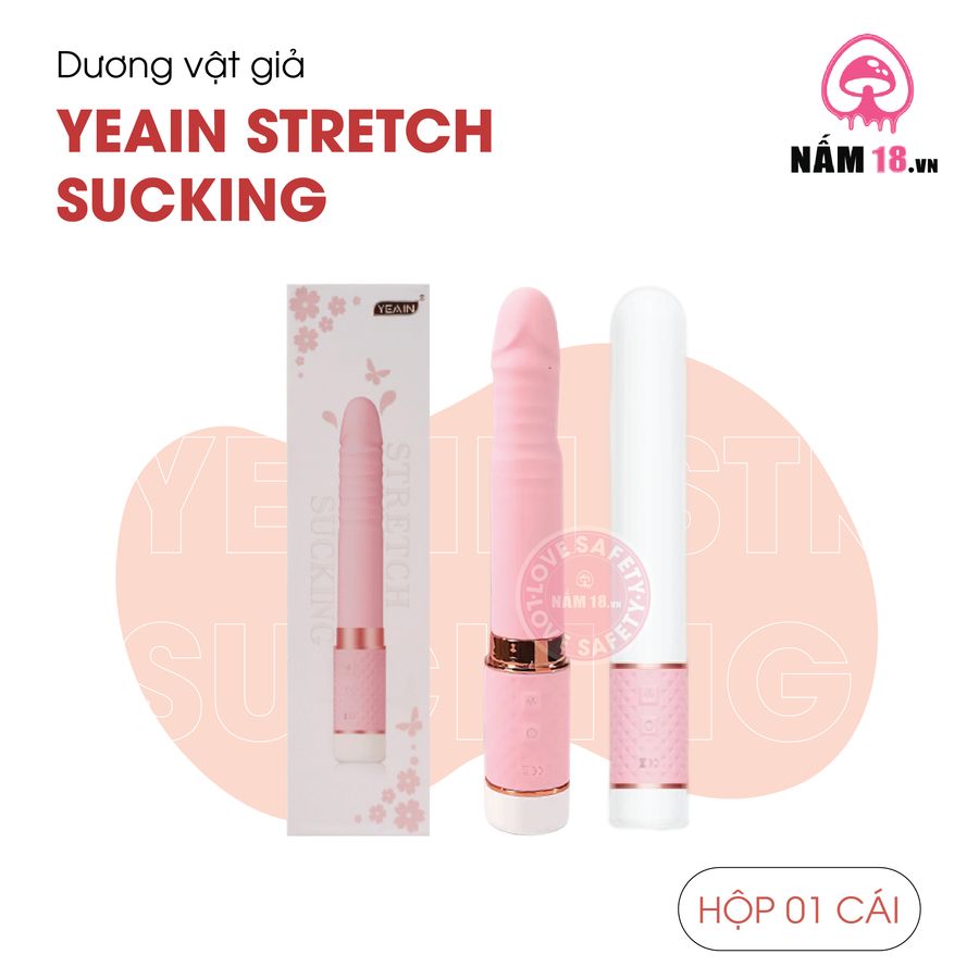 Dương Vật Giả Yeain Stretch Sucking rung nhấp chuyển động đẩy tới và lui Đa Chế Độ chính hãng - sạc USB, điều khiển từ xa, rung nhấp chuyển động đẩy tới và lui tự động - giao hàng che tên kí