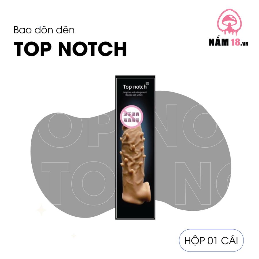 Đôn Dên Tăng Kích Thước Top Notch Gai Nổi, Chống Tuột chính hãng - hàng chuẩn nguồn gốc rõ ràng, hạn dùng in rõ trên hộp, đóng gói kín đáo - giao hàng che tên kín đáo