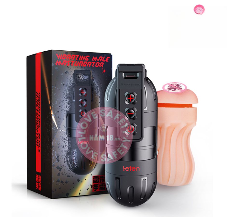Âm Đạo Giả Leten Thunder chính hãng - sạc USB, silicone mềm mại, chất liệu an toàn cho da - giao hàng che tên kín đáo