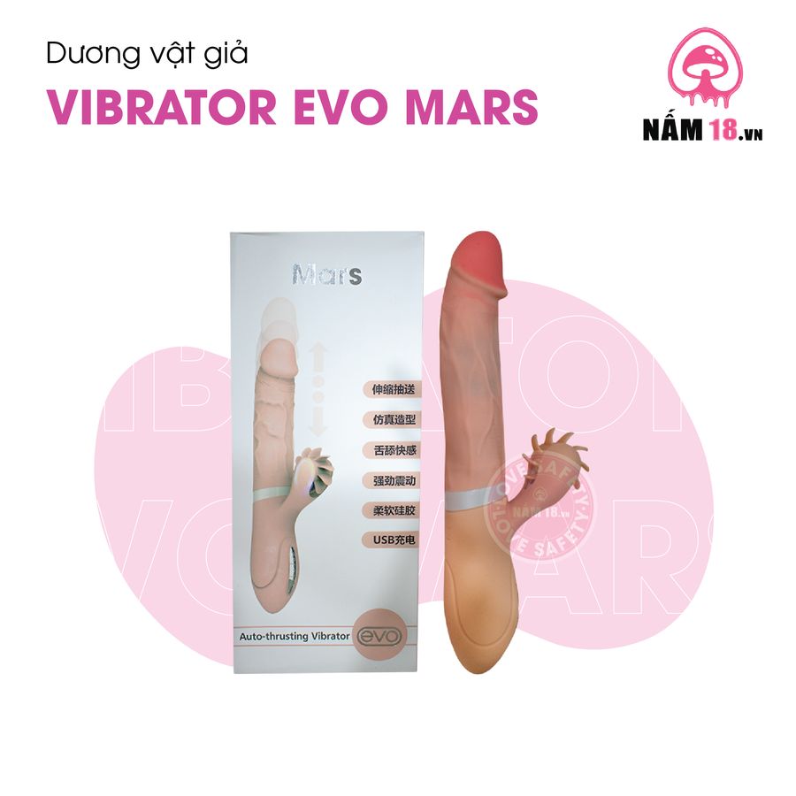 Dương Vật Evo Mars rung nhấp chuyển động đẩy tới và lui Đa Chế Độ chính hãng - 8 chế độ rung, sạc USB, rung nhấp chuyển động đẩy tới và lui tự động - giao hàng che tên kín đáo