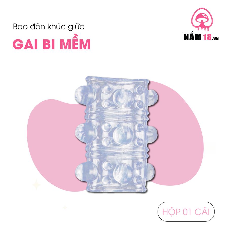 Đôn Dên Khúc Giữa Tăng Kích Thước Gai Bi Silicone chính hãng - hàng chuẩn nguồn gốc rõ ràng, hạn dùng in rõ trên hộp, đóng gói kín đáo - giao hàng che tên kín đáo