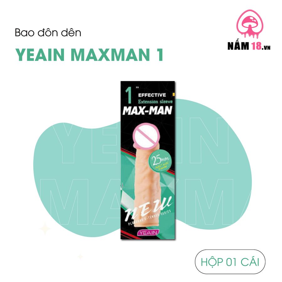 Đôn Dên Tăng Kích Thước Yeain Maxman 1 chính hãng - hàng chuẩn nguồn gốc rõ ràng, hạn dùng in rõ trên hộp, đóng gói kín đáo - giao hàng che tên kín đáo