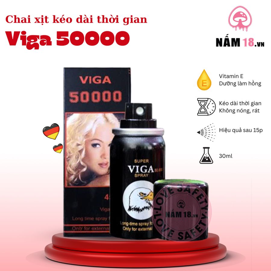 Chai Xịt Kéo Dài Thời Gian Viga 50000 chính hãng - thấm nhanh không nhờn rít, dùng trước khi quan hệ, nhỏ gọn dễ mang theo - giao hàng che tên kín đáo