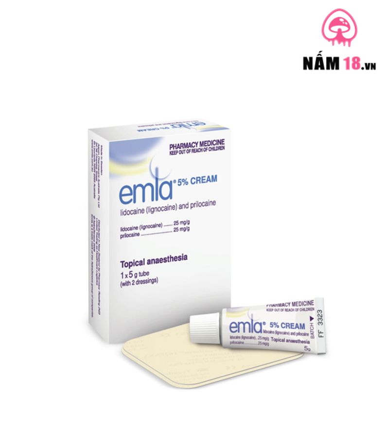Kem Bôi Kéo Dài Thời Gian Emla 5% - Tuýp 5gr chính hãng - thấm nhanh không nhờn rít, dùng trước khi quan hệ, nhỏ gọn dễ mang theo - giao hàng che tên kín đáo