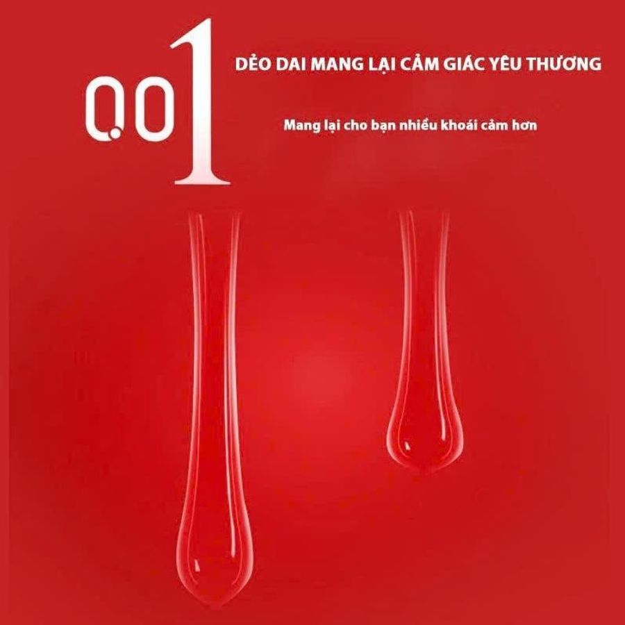 Bao cao su 001 JUNCAI bcs siêu mỏng 0.01mm gân gai size lớn, size nhỏ kéo dài quan hệ - Safehn